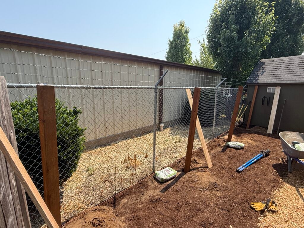 Cedar Fence Installation in Vancouver — chain link fence cover