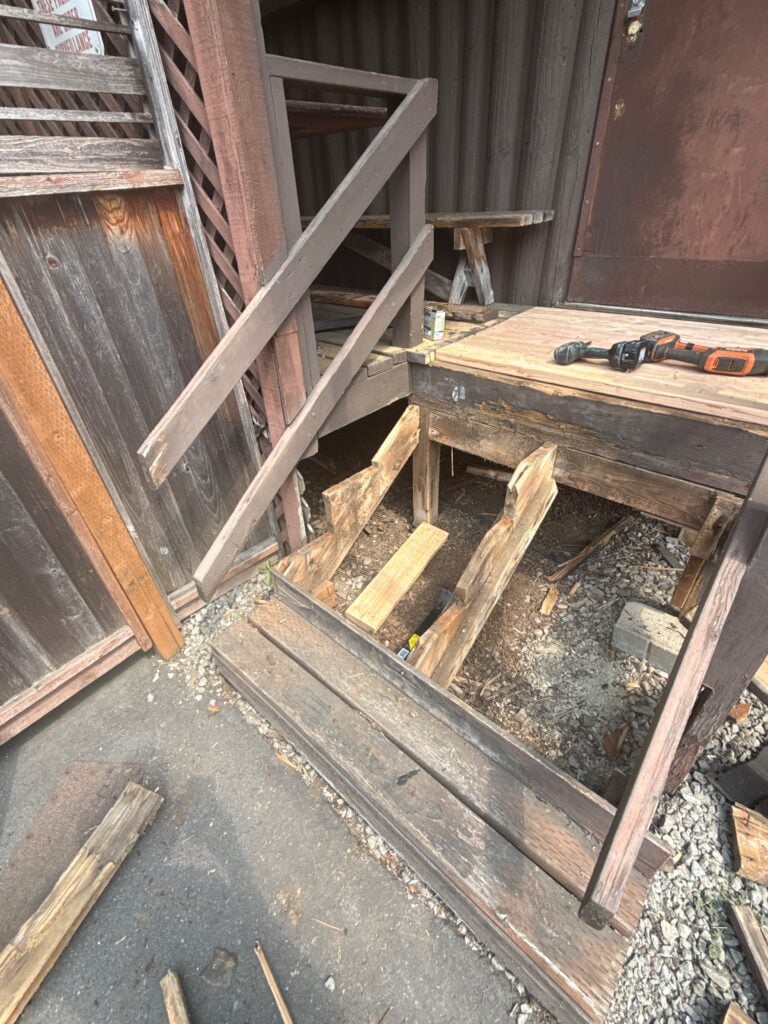 Deck Reconstruction and Painting in Battle Ground — budget deck repair